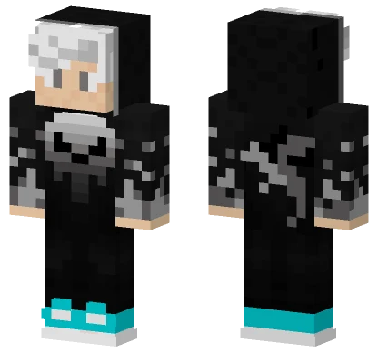 Nova Pro Gamer White Hair Minecraft skin