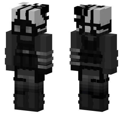 Nuclear Dusk Monochromatic Minecraft skin