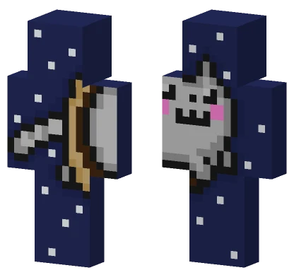 Nyan Cat In A Donut Minecraft skin