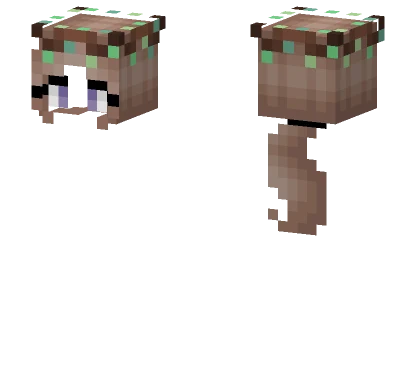 Oasis Enchanted Hair Brown Ponytail Minecraft skin