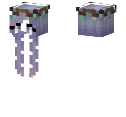 Oasis Enchanted Hair Pastel Purple Fade Pink Twig Crown Minecraft skin
