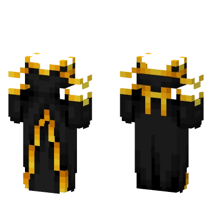 Ob Black Gold Dress W Gloves V2 Minecraft skin