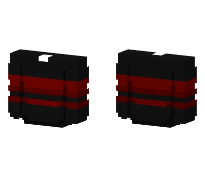 Ob Black Top Red Double Stripes Minecraft skin