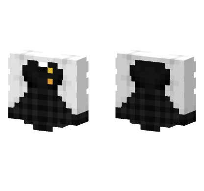 Ob Black Top White Sleeves Plaid Skirt Minecraft skin