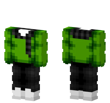 Ob Christmas Black Green Fit Minecraft skin