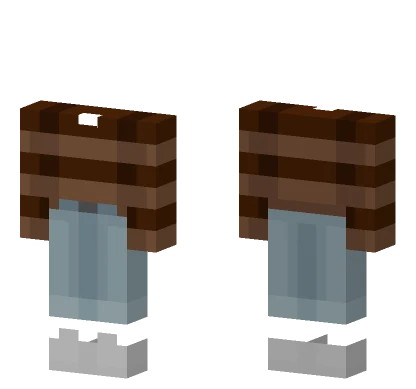 Ob Stripe Sweater Coffee Brown Minecraft skin
