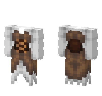 Ob White Brown Lace Corset Minecraft skin