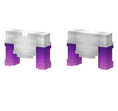 Ob White Crop Purple Ombre Minecraft skin