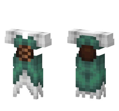 Ob White Green W Lace Corset Dress V2 Minecraft skin
