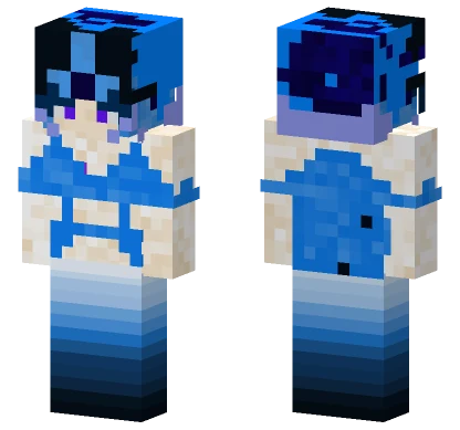 Off The Deep End Eyelashes Minecraft skin