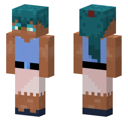 Office Worker Blue Shirt Minecraft skin