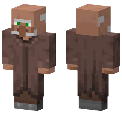 Old Grandpa Villager Minecraft skin
