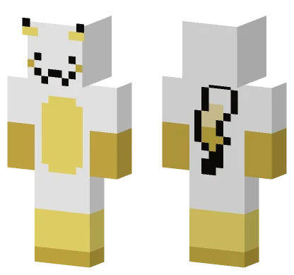 Old Pikachu Minecraft skin