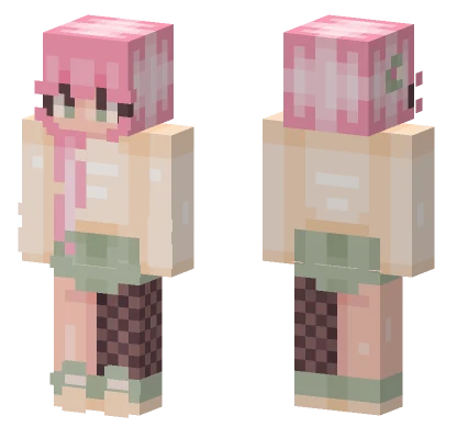 Omg Noooo Pink Hair Minecraft skin