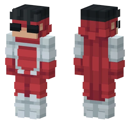 Omnivincible Red Outfit Minecraft skin