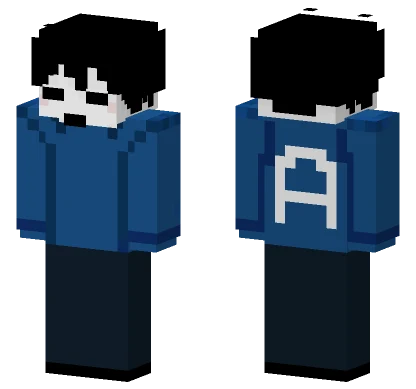 Omori Blue Sweater Minecraft skin