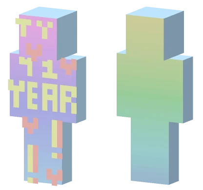 One Year Anniversary Minecraft skin