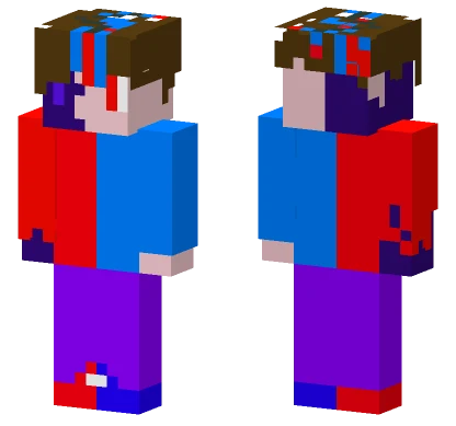 Oppisite Corrupted Minecraft skin