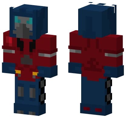 Optimus Prime Minecraft skin