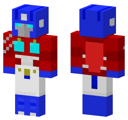 Optimus Prime Minecraft skin