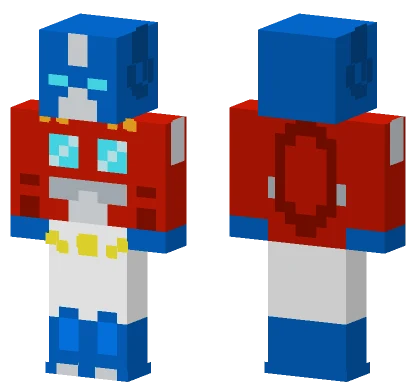 Optimus Prime G1 V2 Minecraft skin