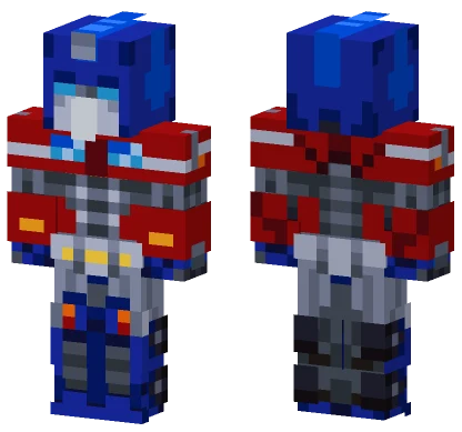 Optimus Prime Robot Minecraft skin
