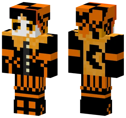 Orange Acrobat Minecraft skin