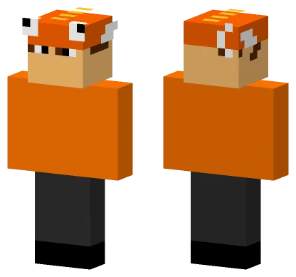 Orange And Black Outfit Minecraft skin
