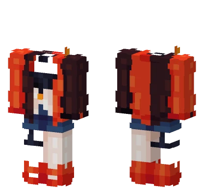 Orange and Black Suit Base Minecraft skin