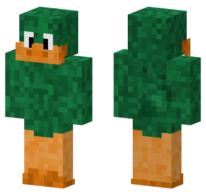 Orange and Green Creature Minecraft skin