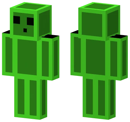 Orange and Green Slime Suit Minecraft skin