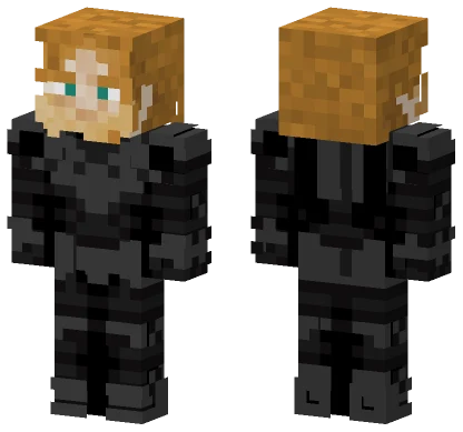Orange and White Jester Minecraft skin