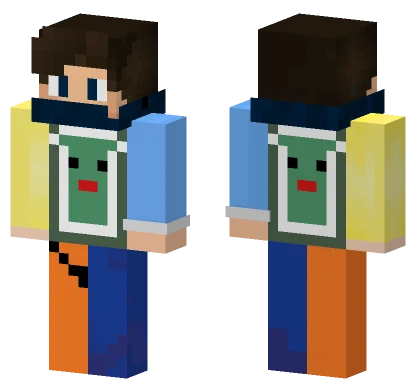 Orange and Yellow Outfit Minecraft skin