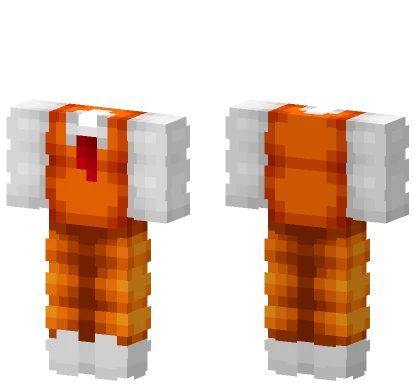 Orange Autumn Suit Tie Minecraft skin
