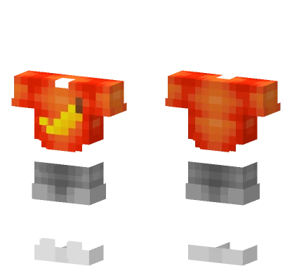 Orange Banana T-Shirt With Shorts Minecraft skin