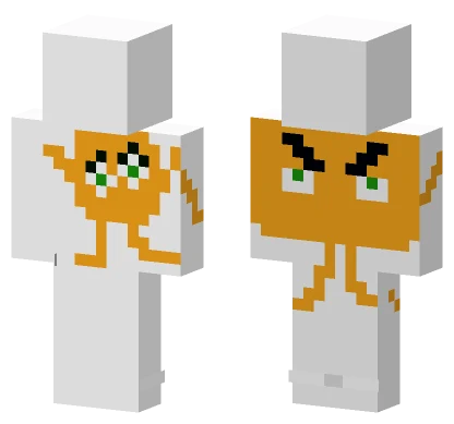 Orange Block Creature Minecraft skin