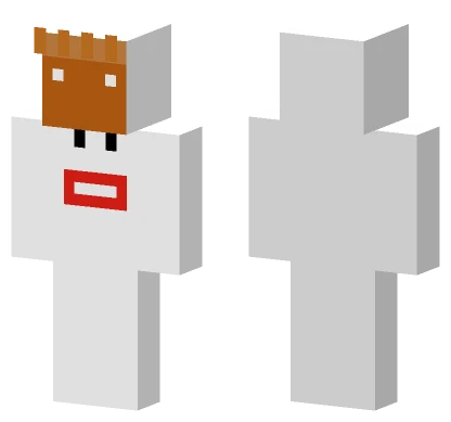 Orange Block Head Minecraft skin