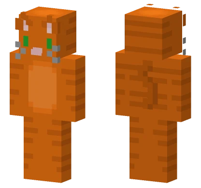 Orange Cat Minecraft skin