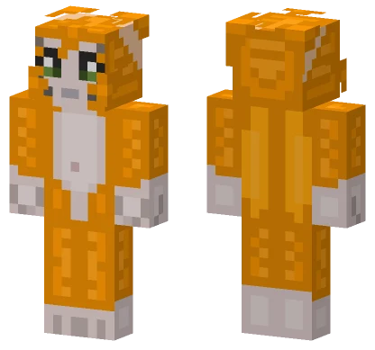 Orange Cat Character Minecraft skin