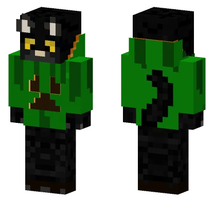 Orange Cat Hoodie Minecraft skin