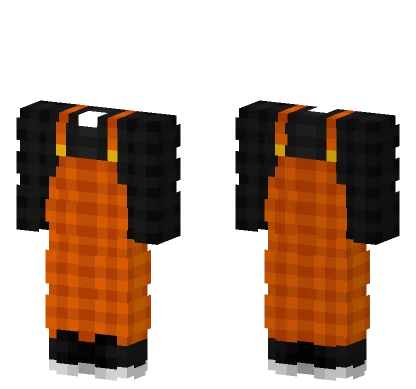 Orange Checkered Overalls Minecraft skin