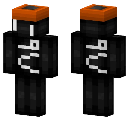 Orange Construction Helmet Minecraft skin