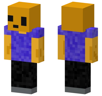 Orange Construction Worker Minecraft skin