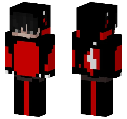 Charmander Red and Black Minecraft skin