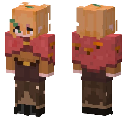 Orange D Skin Minecraft skin