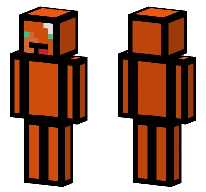 Orange Derp Minecraft skin