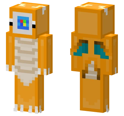 Orange Dragon Onesie Minecraft skin