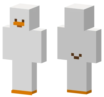 Orange Duck Suit Minecraft skin