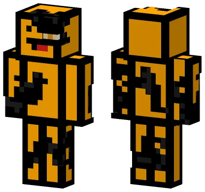 Orange Ender Blob Minecraft skin