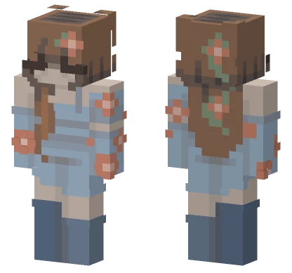 Orange Flowers Rce Minecraft skin